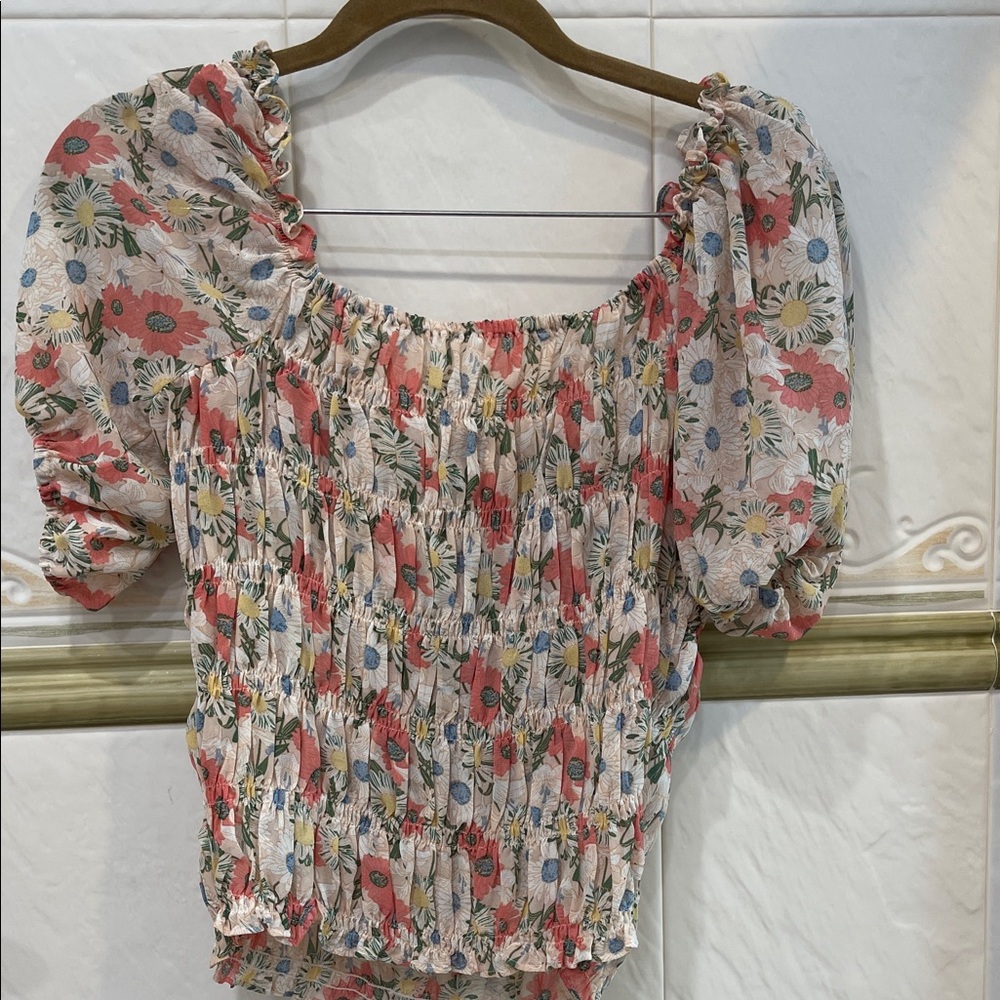 Lucy Paris Multicolor Floral Blouse